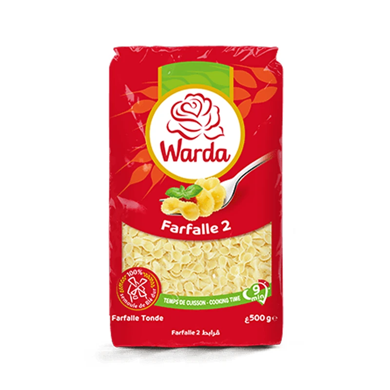 Warda - Pâtes papillon Farfalle 2  (500g)