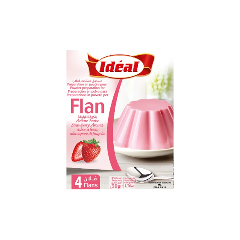 Idéal - Flan fraise (50g)