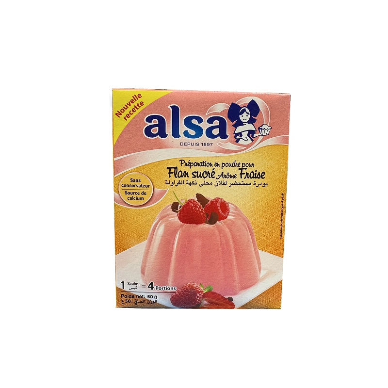 Alsa - Flan arôme fraise (50g)