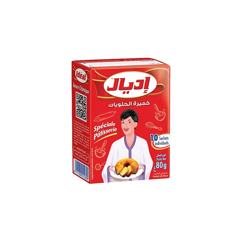 Idéal - 10 Sachets Levure pâtissière (80g)
