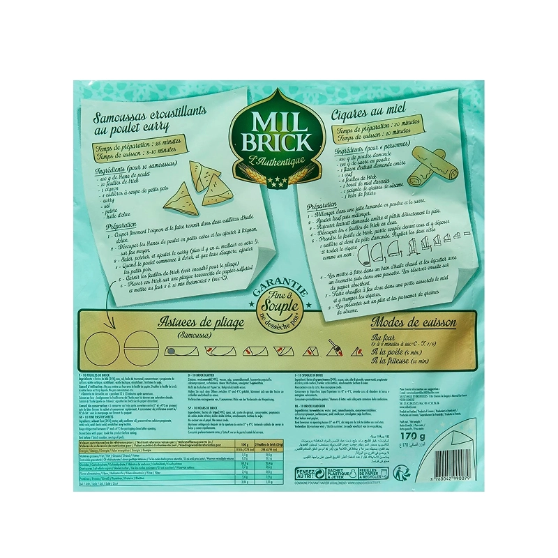 MIL Brick - 10 Feuilles de Brick (170g)