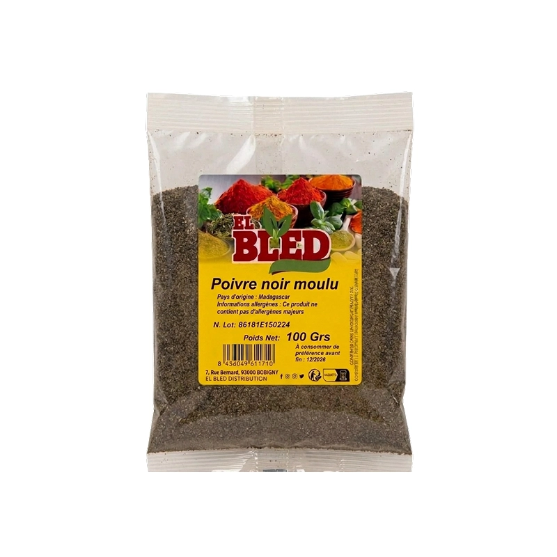 EL BLED - Poivre noir moulu (100g)
